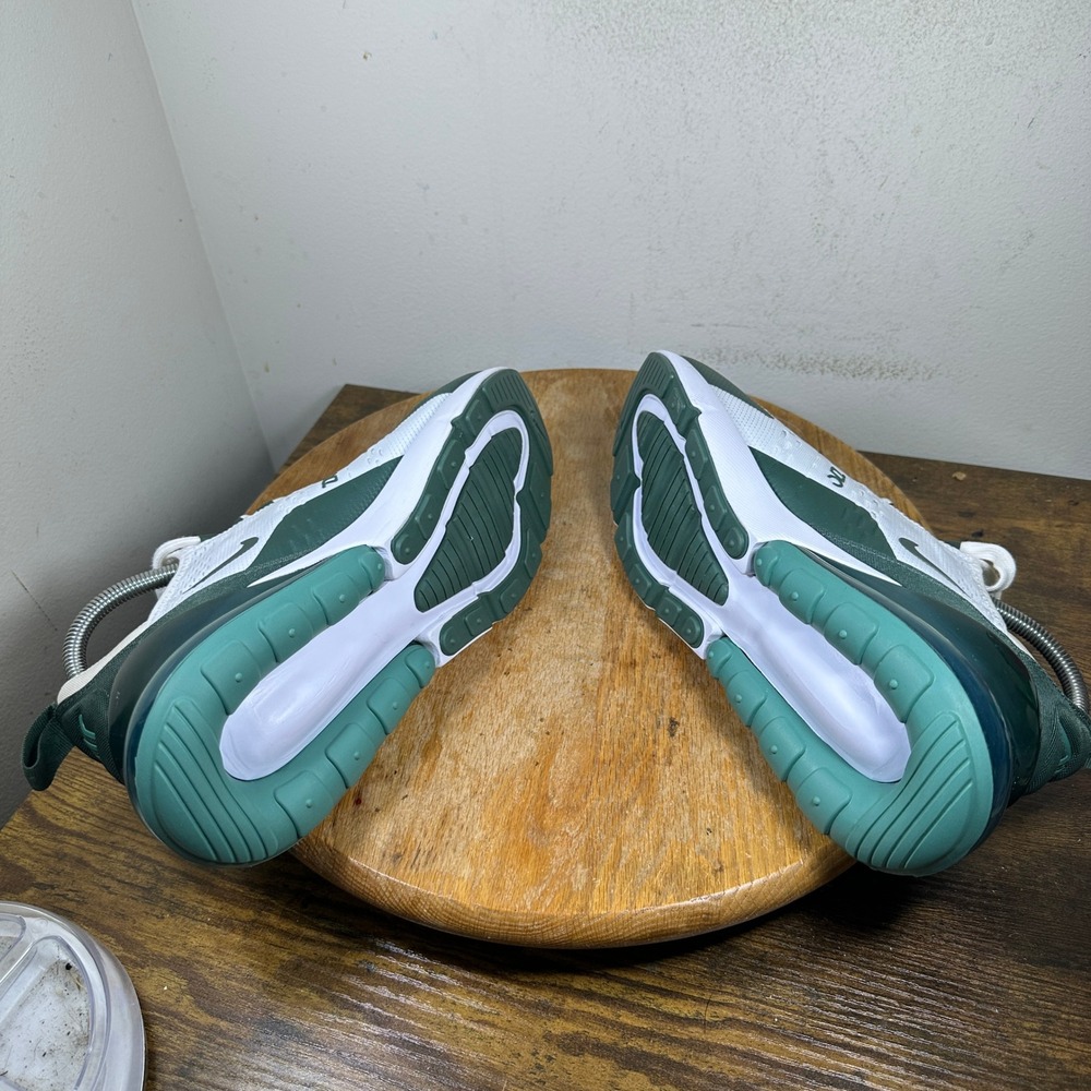 Nike Air Max 270 Womens White Gorge Green Running Shoes HQ3421-100 Size 8.5 - Picture 3 of 8